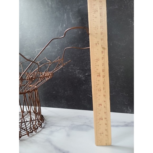 Vintage Faux Fruit In Wire Basket Home Decor - Picture 8 of 10